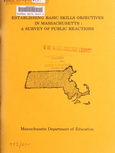 Establishing basic skills objectives in Massachusetts