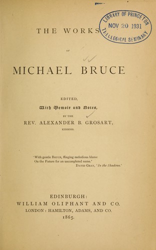 The Works of Micael Bruce