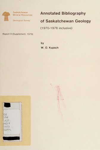 Annotated bibliography of Saskatchewan geology (1970-1976 inclusive)