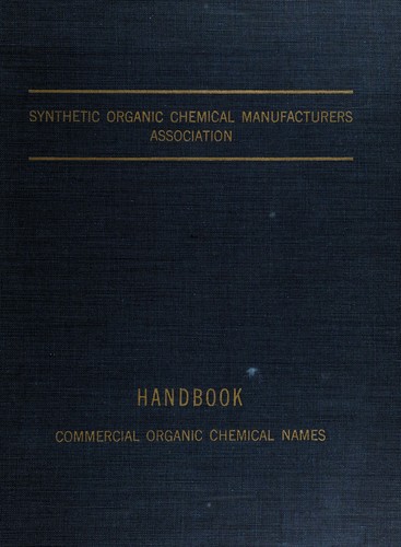 SOCMA handbook: commercial organic chemical names