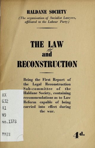 The law and reconstruction
